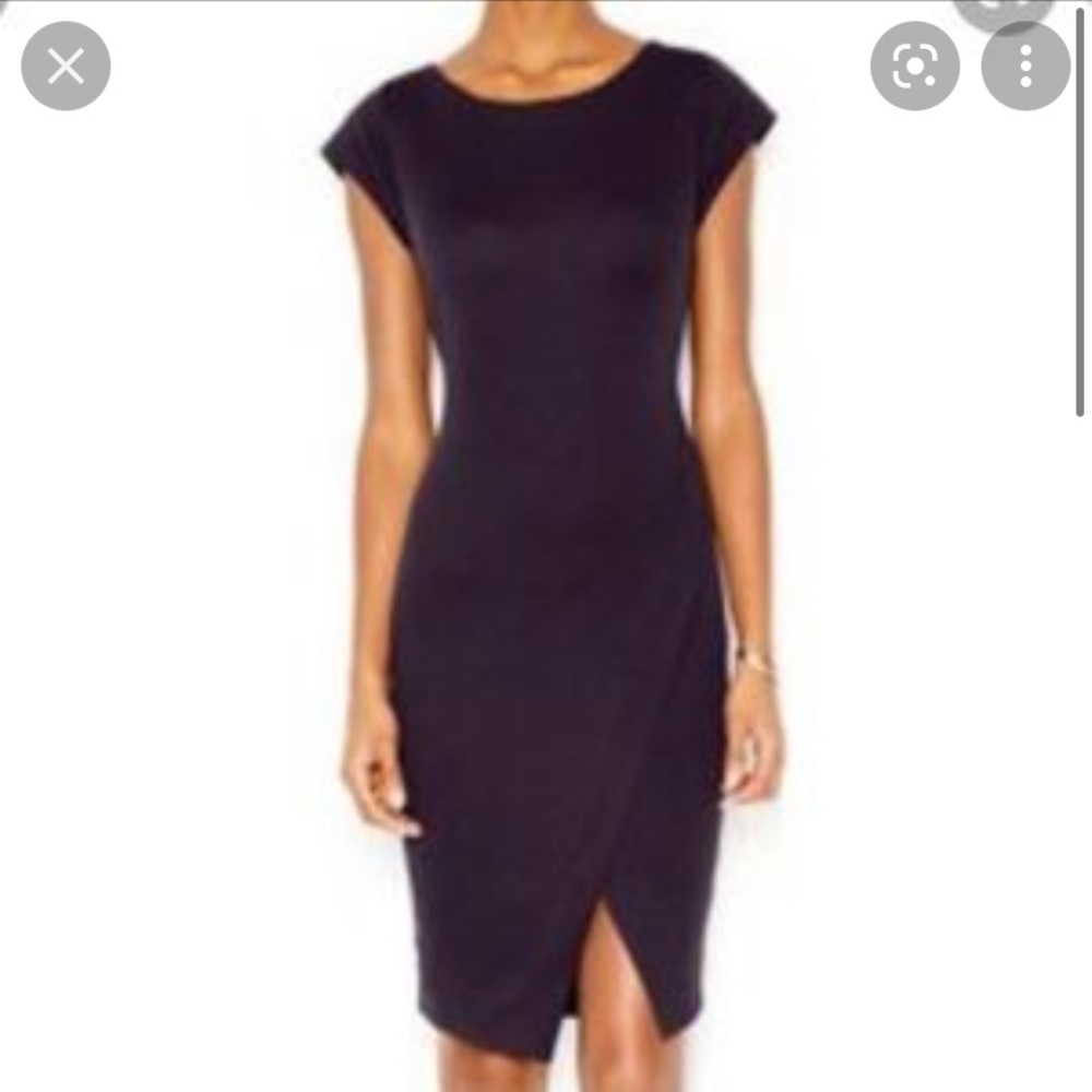 NWT BAR III Women's Cap-Sleeve Black Dress Size M